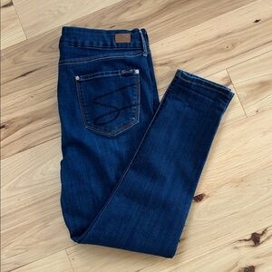 Seven7 Tummyless High Rise Dark Wash Skinny Jeans Size 14